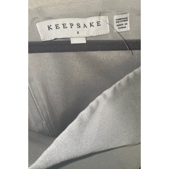 Keepsake The Label Stand Still Mini Dress Silver Size S Formal Wedding Party - Picture 5 of 11